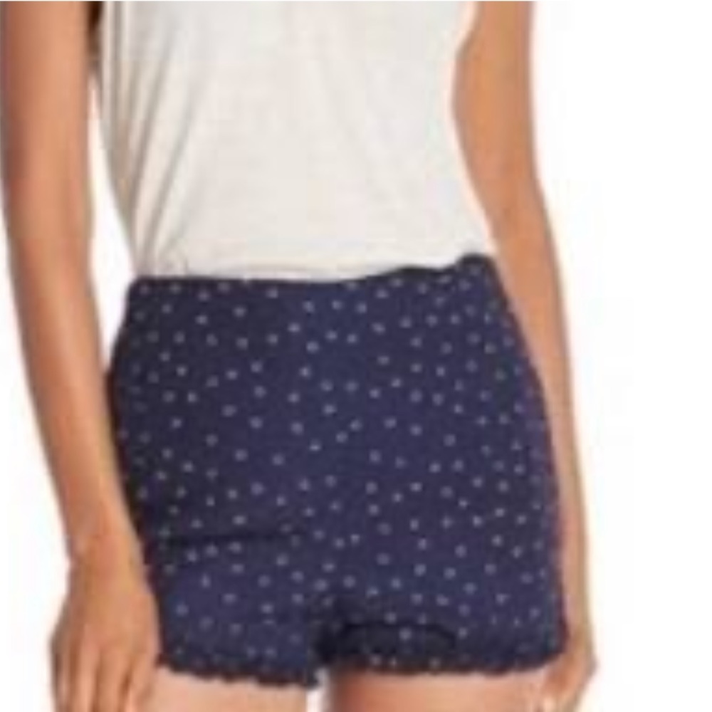 Emory park nwt Pin up polka dot shorts ruffle l